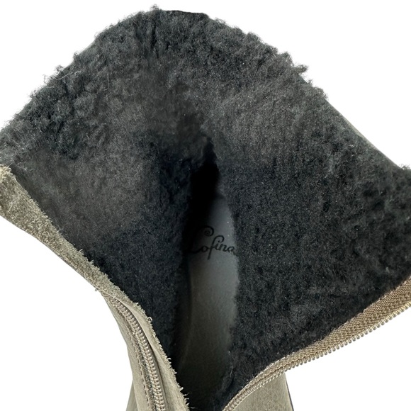 Lofina Gasoline Londra Sherpa Lined Zip Booties - Picture 10 of 12